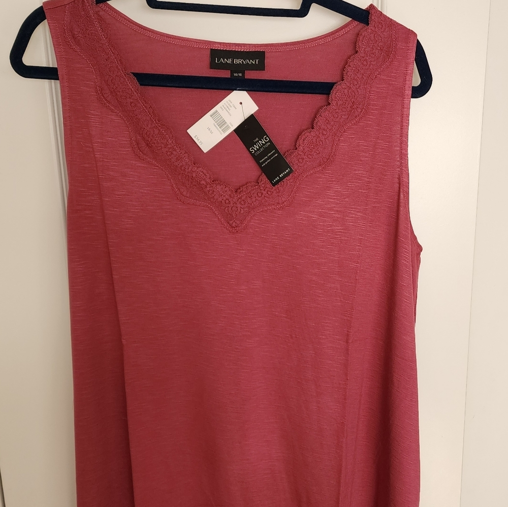 Lane Bryant Lace Swing Tank